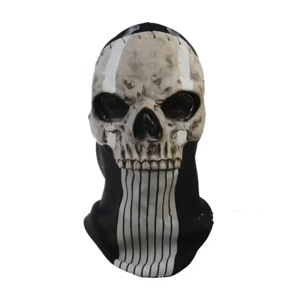 unisex halloween horror ghost skull mask call of duty mw2 latex headgear helmet cosplay perform party masquerade prop cosplay
