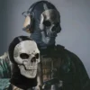 unisex halloween horror ghost skull mask call of duty mw2 latex headgear helmet cosplay perform party masquerade prop cosplay