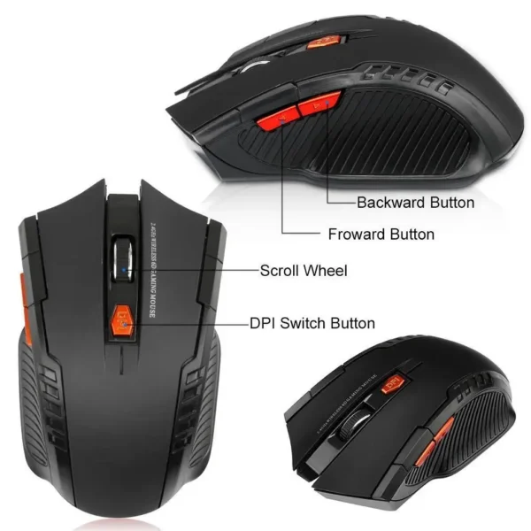 2.4g wireless mouse 1600dpi optical mouse gamer for computer 6 buttons wireless mice with usb receiver for pc laptop accessories 2.4g wireless mouse 1600dpi optical mouse gamer for computer 6 buttons wireless mice with usb receiver for pc laptop accessories