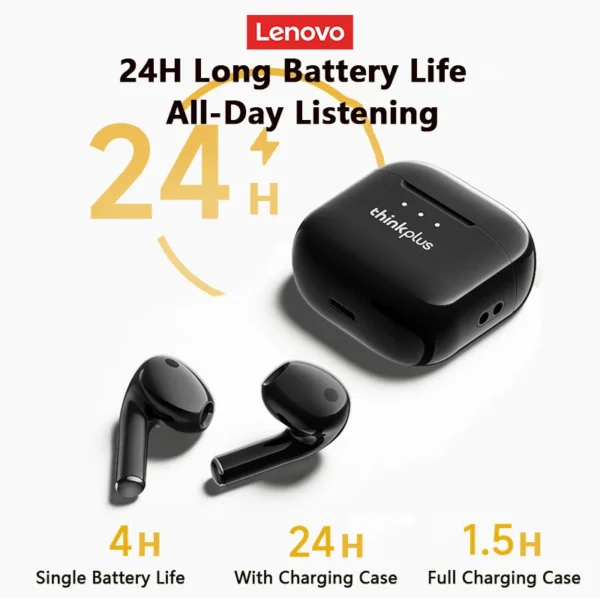 original lenovo lp23 tws wireless 5.4 bluetooth earphones hifi stereo music sport earbuds low latency gaming headphones with mic