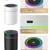180ml aromatherapy diffuser humidifier aromatherapy essential oil air purifier sleeping car carrying home led 7 color light