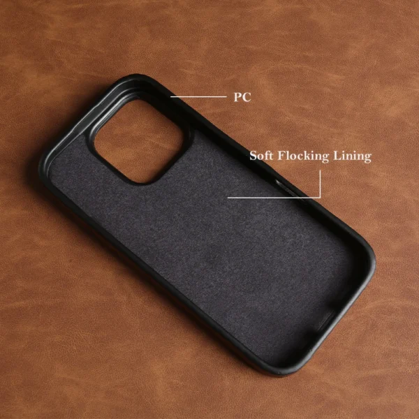 luxury magnetic leather phone case for iphone 17 16 15 14 plus 13 12 11 pro max for magsafe wireless charging business cover