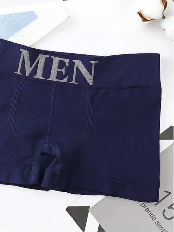 5 pcs men's high elastic plain color comfortable boxer briefs panties breathable pantyhose 5 pcs men's high elastic plain color comfortable boxer briefs panties breathable pantyhose