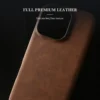 luxury magnetic leather phone case for iphone 17 16 15 14 plus 13 12 11 pro max for magsafe wireless charging business cover