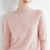 aossviao 2025 autumn winter solid mock neck pullover sweater for women casual knitwear female clothing basic soft tops aossviao 2025 autumn winter solid mock neck pullover sweater for women casual knitwear female clothing basic soft tops
